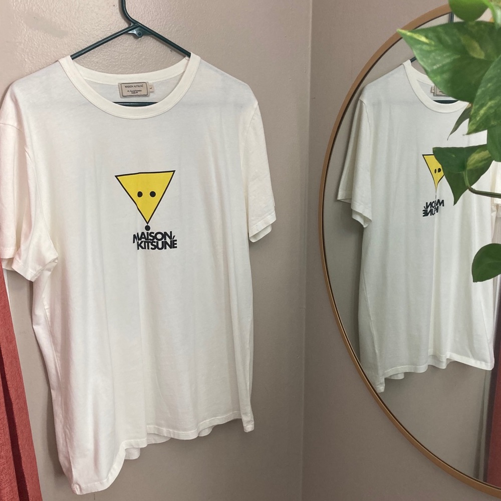 Maison Kitsune Fox Head Logo T-Shirt Men’s Medium